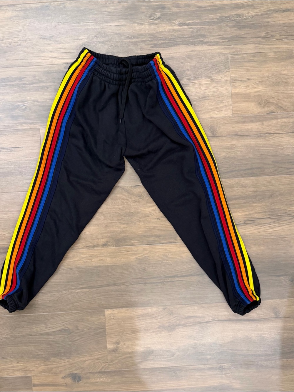 ASH (Artists Simply Human) Black Joggers with Side Stripes